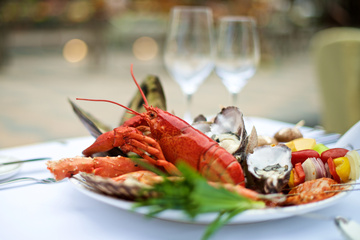 restaurants buffet de fruits de mer à volonté Marseillan